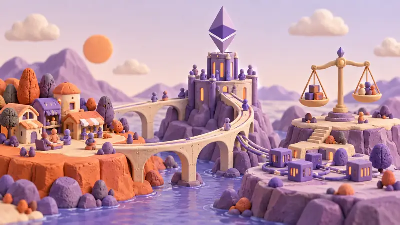 A clay landscape separates scaling, validation, and financial applications.
