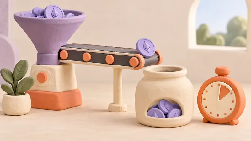 A source funnel feeds a storage jar beside a timer.